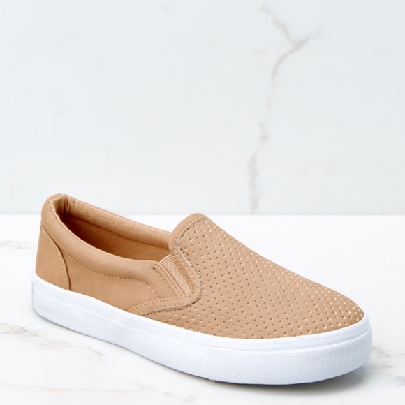 tan slip on shoes